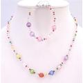 Multicolored Small Big Beads Necklace & Bracelet Girls Return Gift 