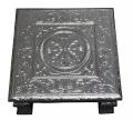 Silver Floral Design Puja Table (Bajot / Chowki / Chaurang) Silver Floral Design Puja Table (Bajot / Chowki / Chaurang)