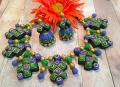 Grand Designer Choker Set \w Big Jhumkas in Blue & Green Shades Grand Designer Choker Set \w Big Jhumkas in Blue & Green Shades