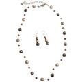 Prom Flower Girl Bronze Brown Pearls & Smoked Topaz Crystals Jewelry Prom Flower Girl Bronze Brown Pearls & Smoked Topaz Crystals Jewelry