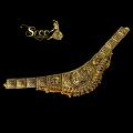 Fashionable Gold Lakshmi Waist Belt 
