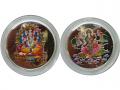 Unique Mina Work Ganesha & Lakshmi Silver Coin 20 gms Unique Mina Work Ganesha & Lakshmi Silver Coin 20 gms
