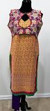 Sleeveless Yellow Chiffon Kurti w/ Pink Jacket & Leggings (M) Sleeveless Yellow Chiffon Kurti w/ Pink Jacket & Leggings (M)