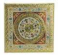Meenakari Vintage Gold Design Puja Bajot/Chowki/ Pooja Chaurang