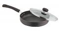 Vinod Pearl Hard Anodised Deep Fry Pan with Glass Lid, 24cm/3.25mm, Black Vinod Pearl Hard Anodised Deep Fry Pan with Glass Lid, 24cm/3.25mm, Black
