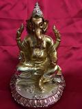Gorgeous Gold Brass Ganesha Sculpture