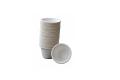 Eco-Friendly 6 oz Round Tall katori Biodegradable White Bowls - 100 Pack