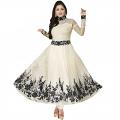 Exclusive Design White & Black Anarkali Suit (Unstitched) Exclusive Design White & Black Anarkali Suit (Unstitched)