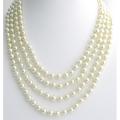 Ivory Pearl Long Necklace Hand Statement Necklace Ivory Pearl Long Necklace Hand Statement Necklace