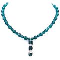 Emerald Crystal Round Bead Swarovski Crystal Necklace