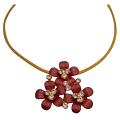 Inexpensive Fashion Fuchsia 3 Flower Pendant Necklace Inexpensive Fashion Fuchsia 3 Flower Pendant Necklace