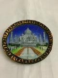 Taj Mahal Round Blue Fridge Magnet Taj Mahal Round Blue Fridge Magnet
