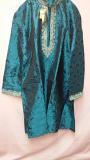 Men's Party Wear Blue Jacquard Kurta Pajama (XL - XXXL)