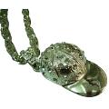 HipHop Baseball Cap w/ Rhinestones Pendant Necklace 