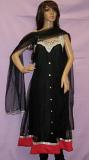Black Pashwas Anarkali Salwar Kameez Dupatta (L) #3347