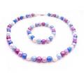 Girls Return Gift Multicolor Beads Necklace Stretchable Bracelet 