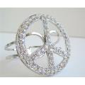 Peace Cuff Bracelet Sparkling Shimmering Bling Bling Cuff Bracelet  