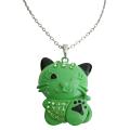 Cute Cat Pendant Necklace Green Cat Pendant Cute Cat Pendant Necklace Green Cat Pendant