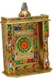Meenakari Work Pooja Mandir for Home / Office - 10" X 6" X 14" (Large) Meenakari Work Pooja Mandir for Home / Office - 10" X 6" X 14" (Large)
