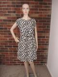 Pretty White & Black Printed Dress