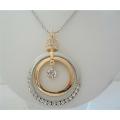 Round Striking HipHop Pendent Cubic Zircon 24 inches Chain Round Striking HipHop Pendent Cubic Zircon 24 inches Chain