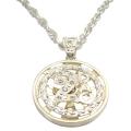 Rap Singer 2 Pac Spinning Pendant Cubic Zircon Sparkling Long Necklace 