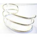 Row Sterling Silver Cuff Bracelet Sterling Silver 92.5 Bangle Bracelet 