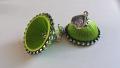 Light Green Silk Thread Jhumka Light Green Silk Thread Jhumka