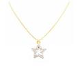 Diamante Star Christmas Pendant Swiss Cubic Zircon Pendant Necklace 
