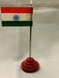 Indian Flag /w Stand, Home / Office Decor