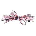 Quinceanera Hair Pieces Gorgeous Pink Crystals Bow Barrette Quinceanera Hair Pieces Gorgeous Pink Crystals Bow Barrette