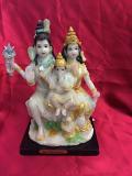 Large Shiva Shankar Parivaar Sculpture for Home Mandir / Gift 10.5" Large Shiva Shankar Parivaar Sculpture for Home Mandir / Gift 10.5"