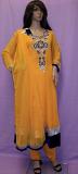 Orange Anarkali / Masakali Designer Party Wear Dress (XL) #3835