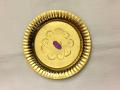 Small Round Brass Puja Thali 5.5" Small Round Brass Puja Thali 5.5"