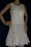 Kurti White Cotton Lucknawi Tunic Top Kurti Shirt #1658