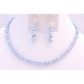 Lite Blue Pearls Bridal Jewelry Swarovski Flower Girl Wedding Gift Lite Blue Pearls Bridal Jewelry Swarovski Flower Girl Wedding Gift