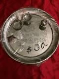 Diwali Pooja Thali, Stainless Steel Round Engraved Plate
