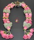 Fresh Flower Rose Garlands For Indian Wedding