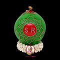 Decorated Coconut w/ Traditional Theme Decor