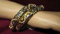 Golden Blue CZ 2.8, Set of 2 Bangles