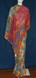 Georgette Green Printed Party Wear Sari Saree /w Stone Work