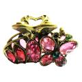 Sophisticated Hair Accessories Pin Red Crystals clamp Hair claw Clip 