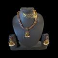 Traditional Blue  Kempstone Necklace Set 
