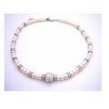 Mother of Bride Groom Gift Freshwater Pearls w/ Rondells Silver Plated Mother of Bride Groom Gift Freshwater Pearls w/ Rondells Silver Plated