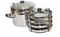 Tabakh Stainless Steel Khaman Dhokla Cooker w/ Stand
