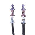 Black Hair Pin Amethyst Clear Crystals Black Pin Prom Hair Clip Black Hair Pin Amethyst Clear Crystals Black Pin Prom Hair Clip