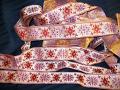 Lilac Floral Trim, Satin Ribbon Craft Border