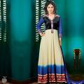 Designer Shaded Unstitched Anarkali Suit - Free Size Designer Shaded Unstitched Anarkali Suit - Free Size