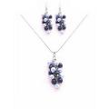 Best Jewelry Gifts for Bridesmaid Light Dark Blue Pearls Necklace Set Best Jewelry Gifts for Bridesmaid Light Dark Blue Pearls Necklace Set