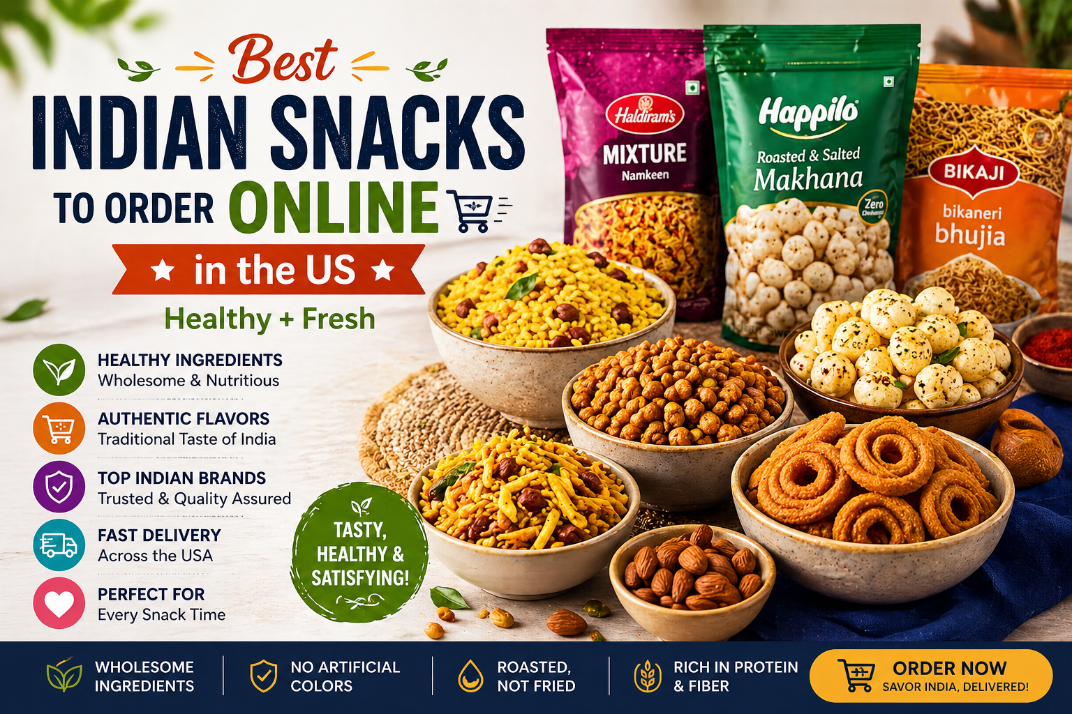 Best Indian Snacks to Order Online in the US (Healthy + Fresh) Best Indian Snacks to Order Online in the US (Healthy + Fresh)